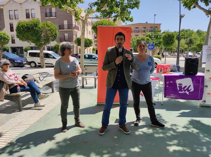 Acto de IU en Ejea de los Caballeros.