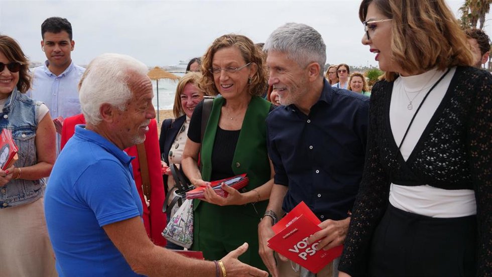 El ministro del Interior, Fernando Grande-Marlaska, en Melilla