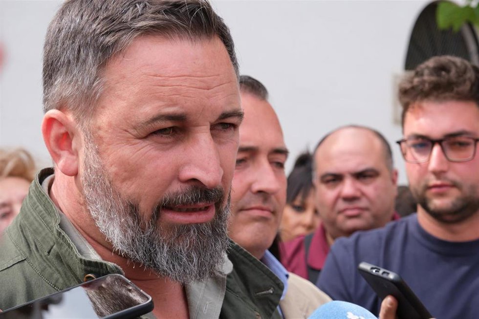 El líder de Vox, Santiago Abascal