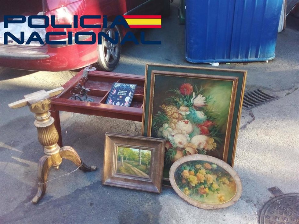Archivo - Efectos recuperados de un robo en Plasencia