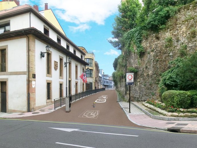 Proyecto de peatonalización de Podemos para Oviedo