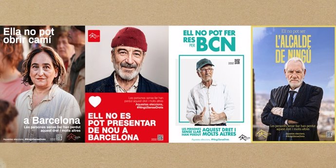 Archivo - Arrels transforma carteles y lemas electorales de la campaña 28M