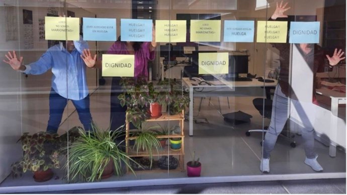 La huelga indefinida de los trabajadores/as de Justicia comienza con un seguimiento del 80 % en Castilla-La Mancha.