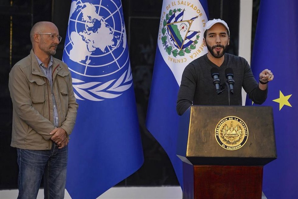 Archivo - Nayib Bukele, presidente de El Salvador