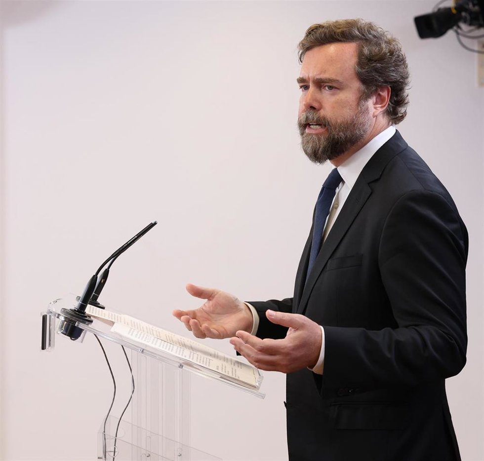 El portavoz de Vox en el Congreso, Iván Espinosa de los Monteros,  en imagen de archivo
