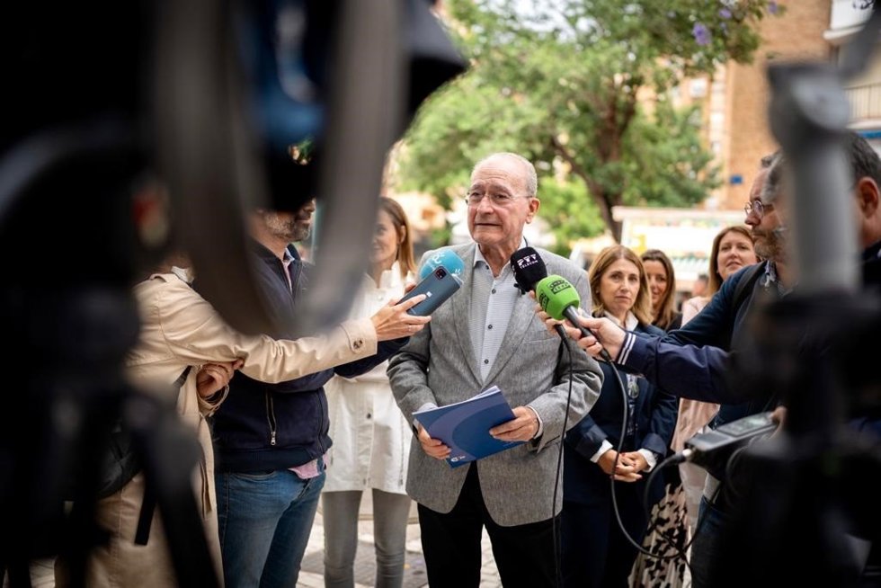 El alcalde y candidato del PP a la reelección en Málaga, Francisco de la Torre