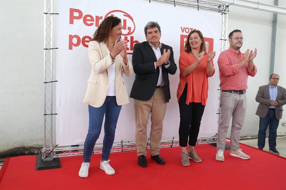 (I-D) Catalina Cladera, José Luis Escrivá, Francina Armengol Y Miquel Cabot En Un Acto Del PSIB-PSOE En Marratxí