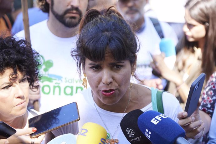 La portavoz de Adelante Andalucía, Teresa Rodríguez, en una imagen de archivo.