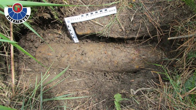 Artefacto de la Guerra Civil localizado en Lemoa (Bizkaia)
