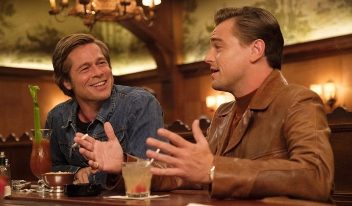 Archivo - Brad Pitt y Leonardo DiCaprio en Érase una vez en Hollywood