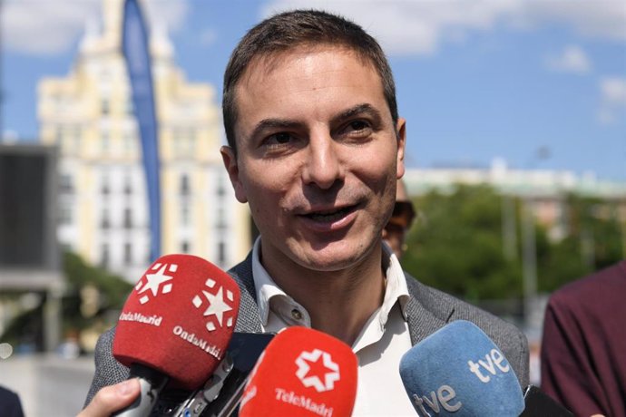 El candidato del PSOE a la Presidencia de la Comunidad de Madrid y secretario general del PSOE-M, Juan Lobato.