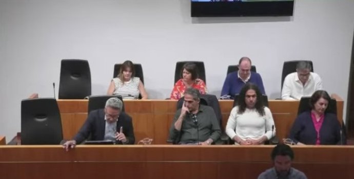 El portavoz municipal de Ciudadanos en Ibiza, José Luis Rodríguez, interviene en el pleno para la aprobación del nuevo PGOU.