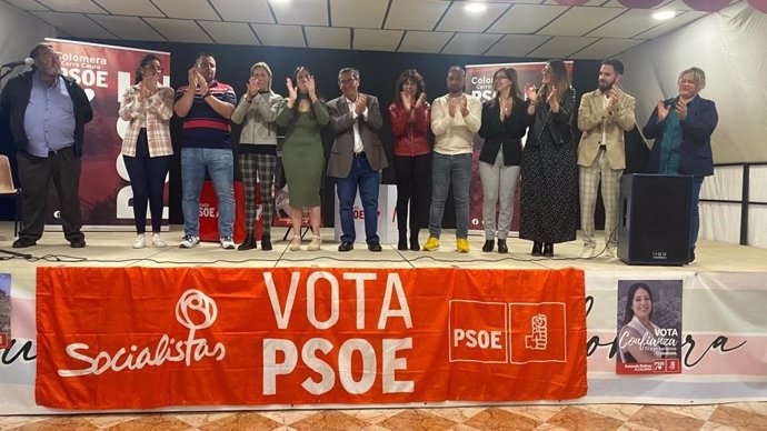 Acto público del PSOE de cara al 28M en Colomera