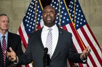 El senador republicano por Carolina del Sur Tim Scott presenta su candidatura a la Casa Blanca