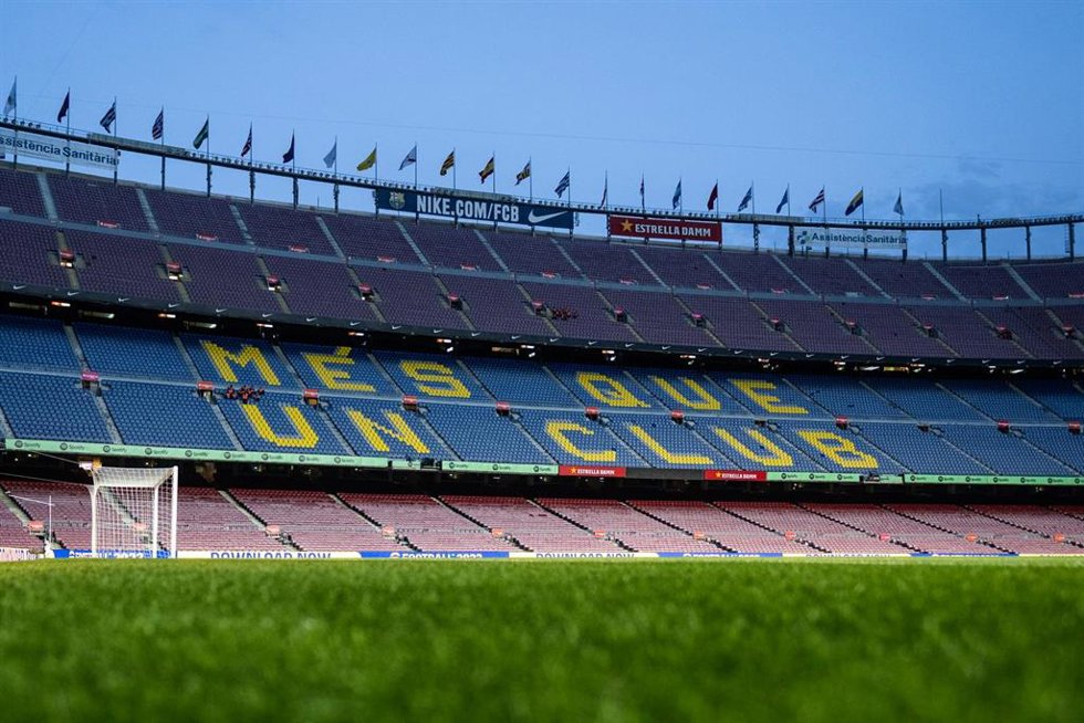 Archivo - Imagen de una de las gradas del Estadio Spotify Camp Nou