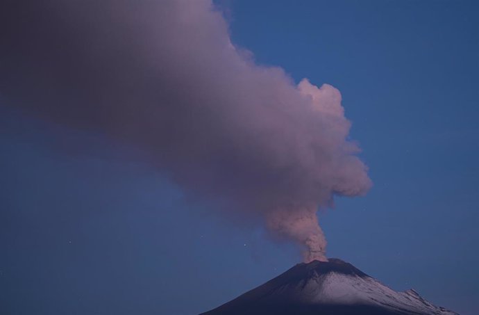 Volcán Popcatépetl  en México
