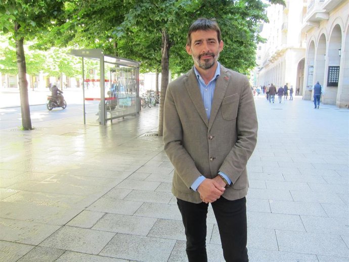 El candidato de Izquierda Unida a la Presidencia de Aragón, Álvaro Sanz.