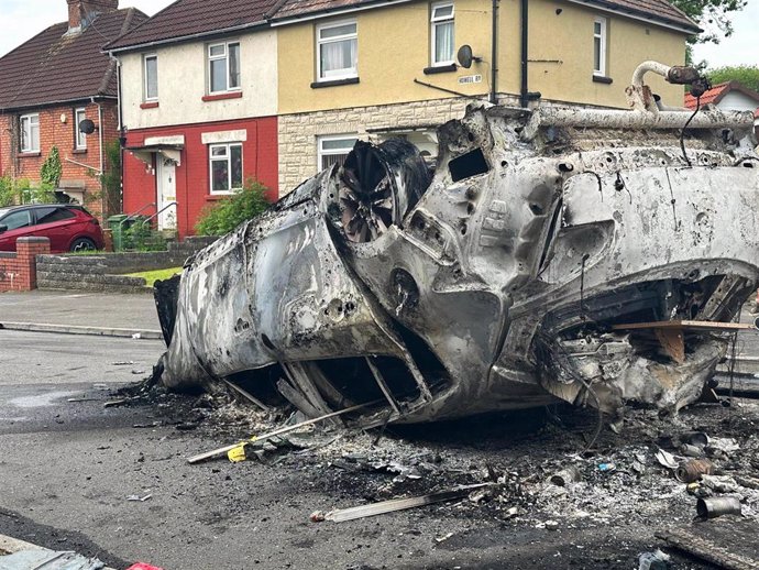 Disturbios en Cardiff tras un accidente de tráfico