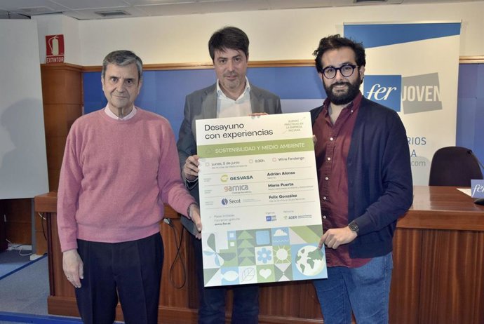 Medio Ambiente y Sostenibilidad centrarán el primer Desayuno con experiencias, organizado por FER Joven, con la participación de los responsables de Garnica, Gesvasa y SECOT