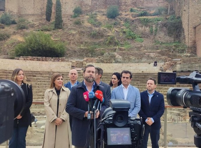El portavoz de Vox en el Congreso, Iván Espinosa de los Monteros, en Málaga.