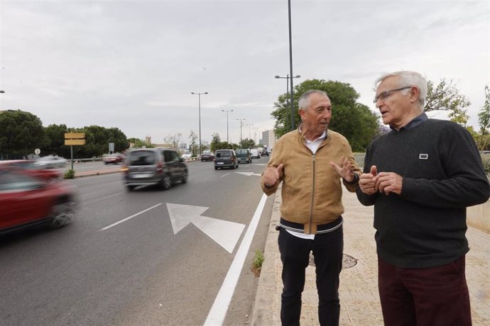 Baldoví y Ribó en la presentación de la iniciativa de movilidad