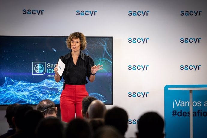 Marta Gil, directora general de Estrategia, Innovación y Sostenibilidad de Sacyr, durante la presentación de los nominados de la edición de 2022