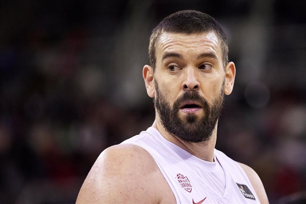 El jugador y presidente del Bsquet Girona, Marc Gasol, en un partido de la Liga Endesa 2022/23