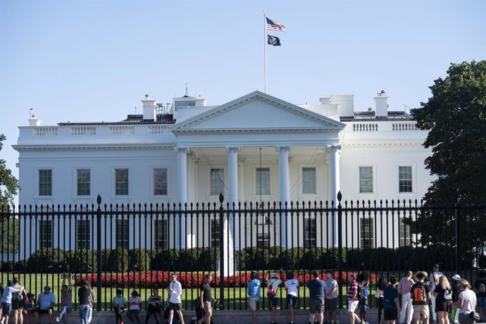 Archivo - WASHINGTON, D.C., Aug. 17, 2022  -- Photo taken on Aug. 16, 2022 shows the White House in Washington, D.C., the United States. U.S. President Joe Biden on Tuesday signed into law the Inflation Reduction Act, a scaled-down version of the massiv