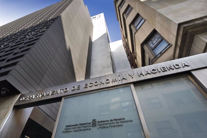 Archivo - Sede del departamento de Economía y Hacienda del Gobierno de Navarra.