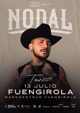 Cartel que anuncia la presencia del cantante en Marenostrum Fuengirola 2024.