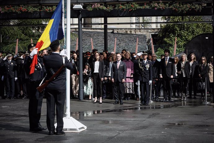 Celebració del dia de la patrona de la policia d'Andorra