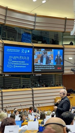 Intervención de Alberto Durán en el Parlamento Europeo.