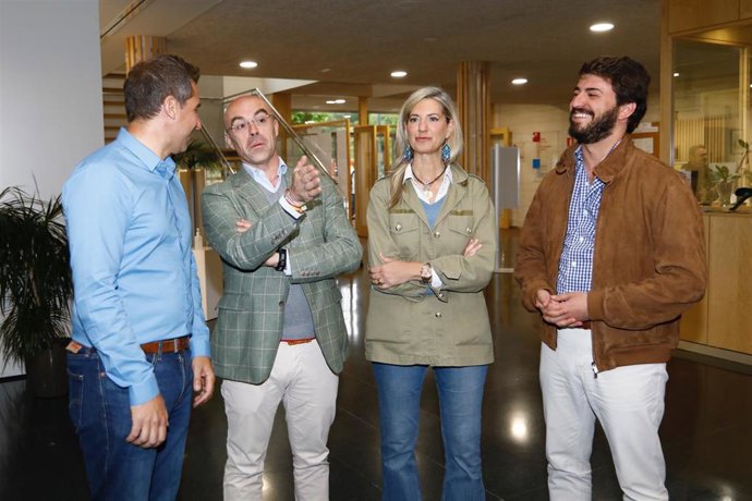 Valladolid. Foto: Joaquín Rivas / Photogenic.  La Candidata De Vox A La Alcaldía, Irene Carvajal; Participa En Un Acto De Campaña Junto Al Vicepresidente De Acción Política, Jorge Buxadé, Y El Vicepresidente De La Junta, Juan García Gallardo.