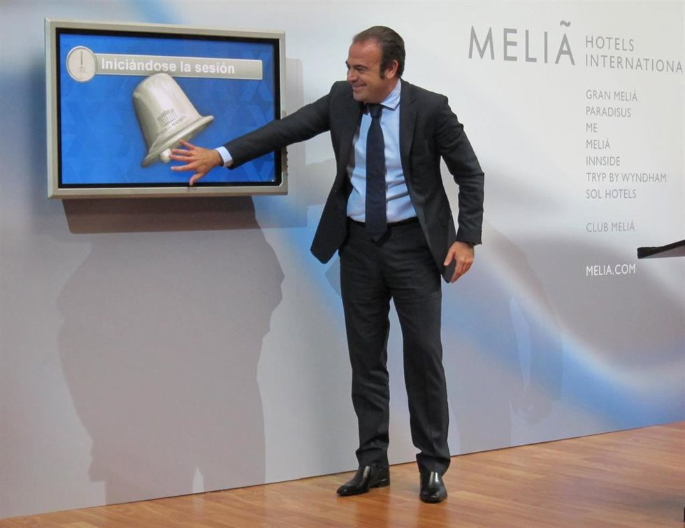 Archivo - El consejero delegado de Meliá, Gabriel Escarrer En La Bolsa De Madrid