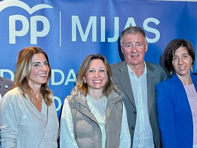 La presidenta del PP de Málaga, Patricia Navarro, en un acto en Mijas