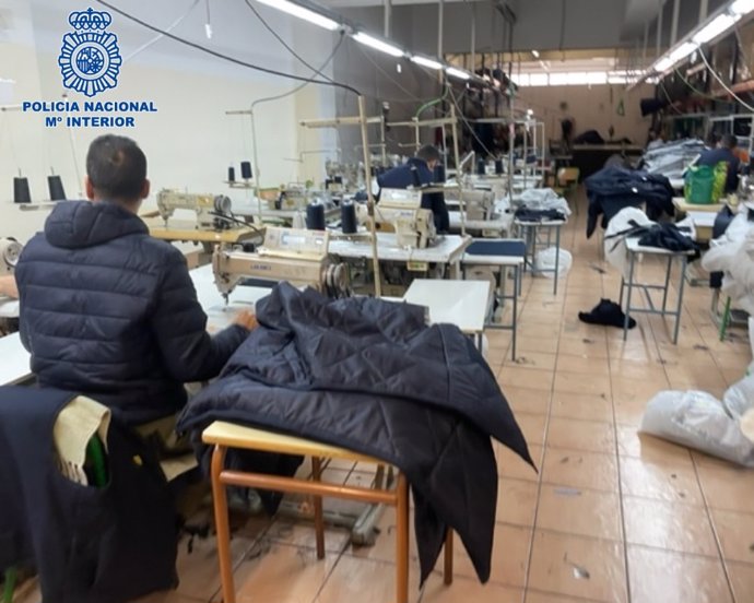 Fábrica textil clandestina en Bilbao donde se explotaba a trabajadores en situación irregular
