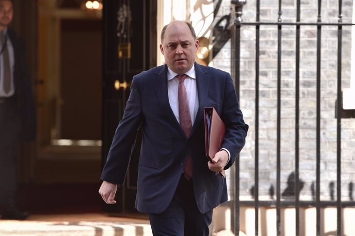 April 25, 2023, London, England, United Kingdom: BEN WALLACE, Defence Secretary, seen at a Cabinet Meeting in Downing Street.