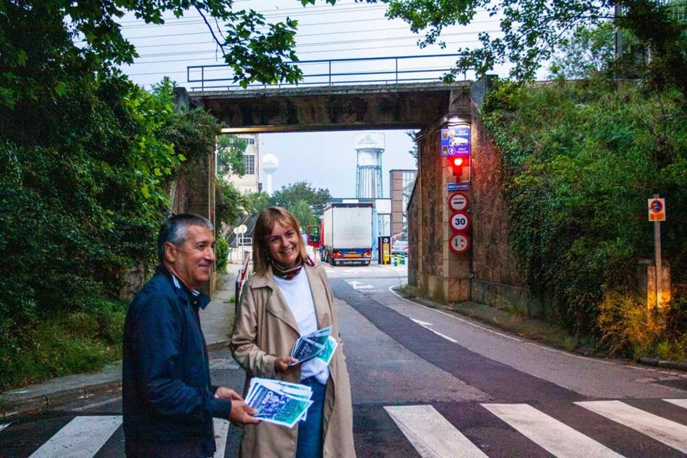 Xune Elipe y Covadonga Tomé en Saint Gobain.
