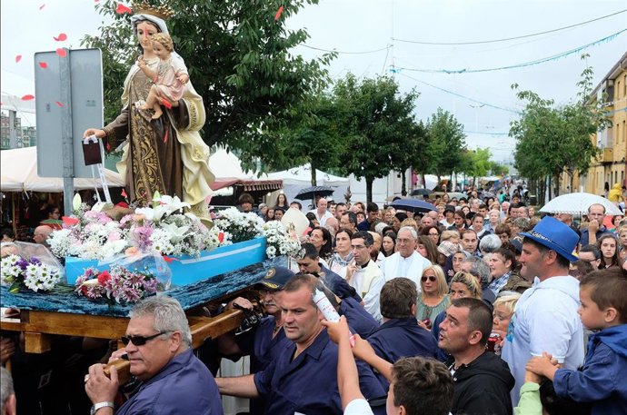 Archivo - Procesión del Carmen en el Barrio Pesquero