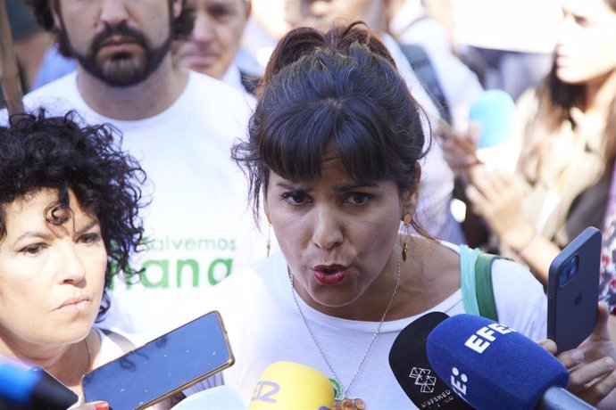 La portavoz de Adelante Andalucía, Teresa Rodríguez, en una foto de archivo.