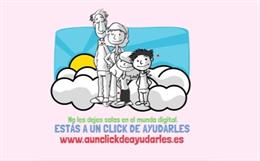 Campaña de la AETD 'A un click de ayudarles'