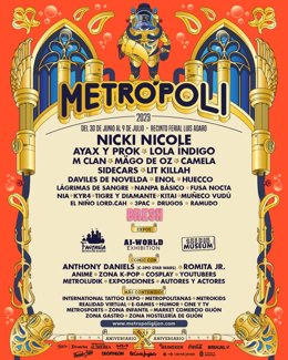 Cartel del festival Metrópoli