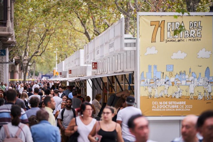 Imagen de recurso de una feria del libro en Catalunya