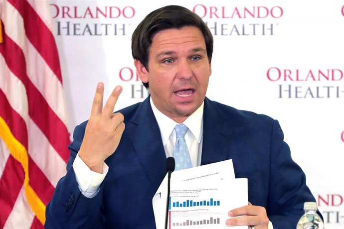 Archivo - Ron DeSantis, gobernador de Florida