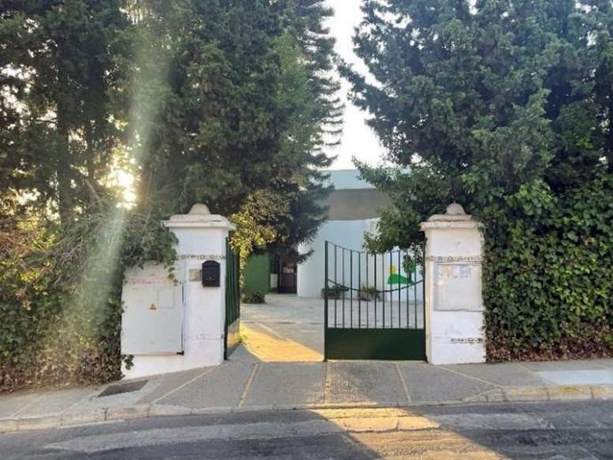 Vista de la entrada de la Escuela Infantil Alborada de Chiclana de la Frontera (Cádiz)
