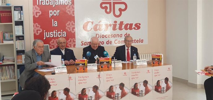 Conferencia de prensa de Caritas, de la Dioscesana de Santiago de Compostela, para la presentacón de la memoria del 2022