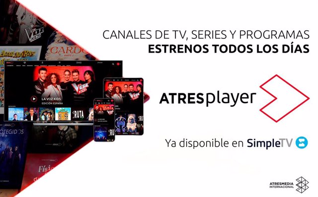 La plataforma ATRESplayer ya está disponible en Simpletv y Atrescine mejora su presencia en el operador venezolano
