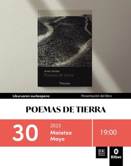 Cartel de la primera de las actividades de la biblioteca de Bidebarrieta durante la Feria del Libro de Bilbao.