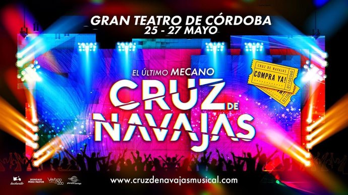 Cartel del musical 'Cruz de Navajas, el último Mecano'.