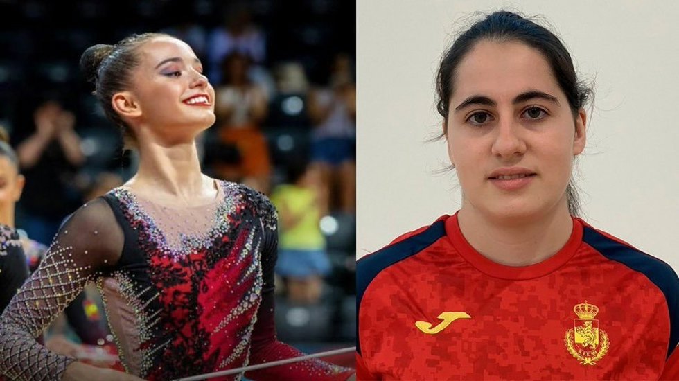 La gimnasta Inés Bergua y la jugadora de balonmano Clara Gascó